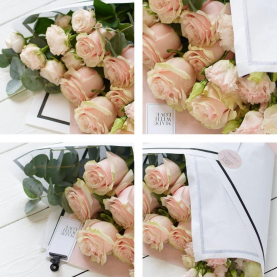 Beautifully Simple Large Pink Flower Wrap