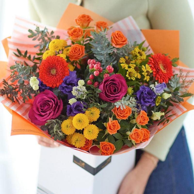 Radiant Sunrise No Lilies Bouquet