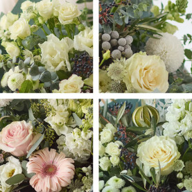 Serene Shades of Winter Bouquet