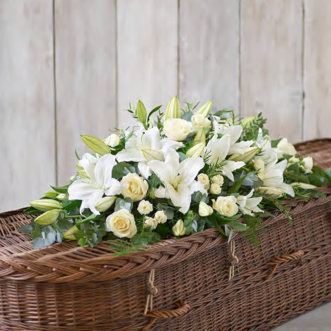 Lily and Rose Casket Spray