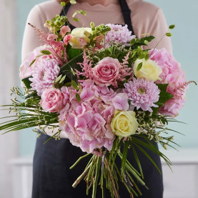 Hand-tied bouquet made with...